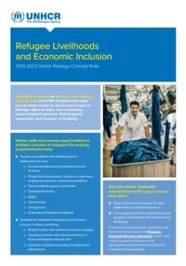 Global Strategy for Refugee Livelihoods and Economic Inclusion. UNHCR. (2018) Cover Image